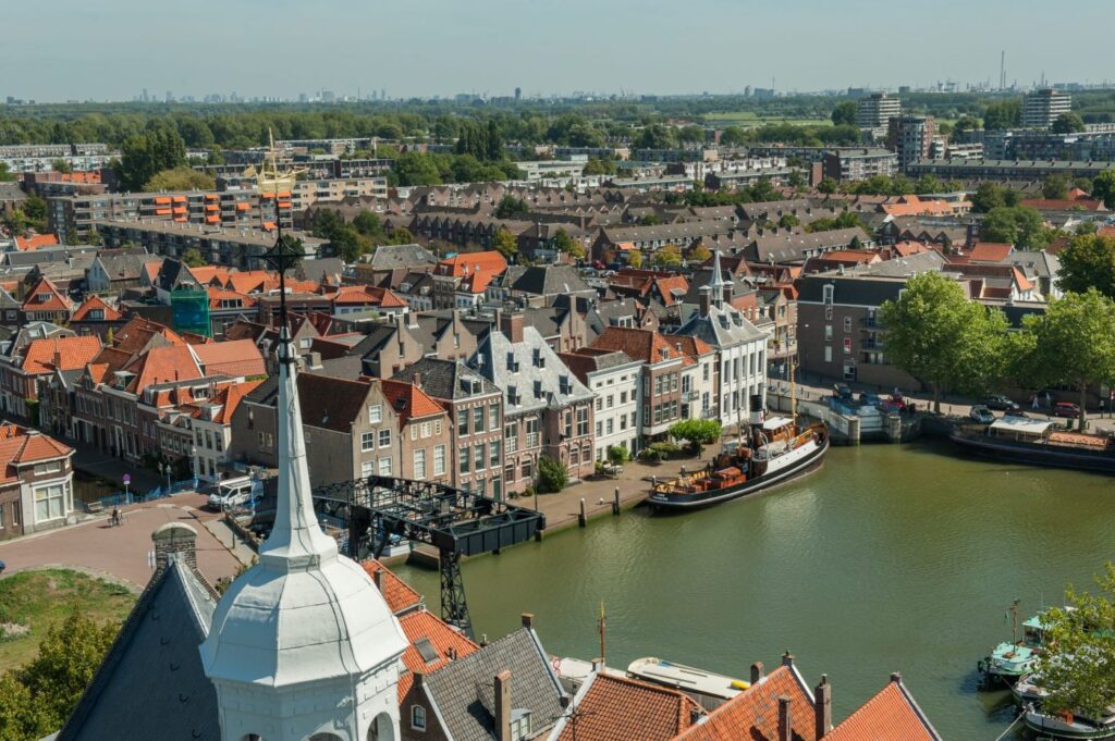 De historische binnenstad van Maassluis