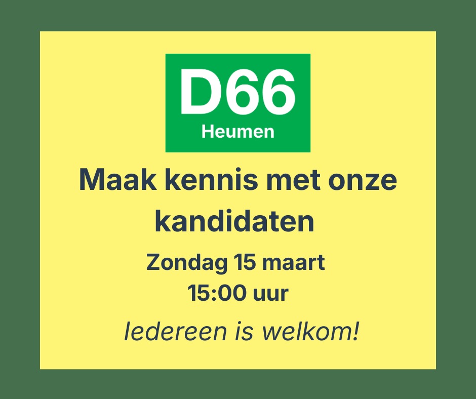 Meet & Greet met onze kandidaten