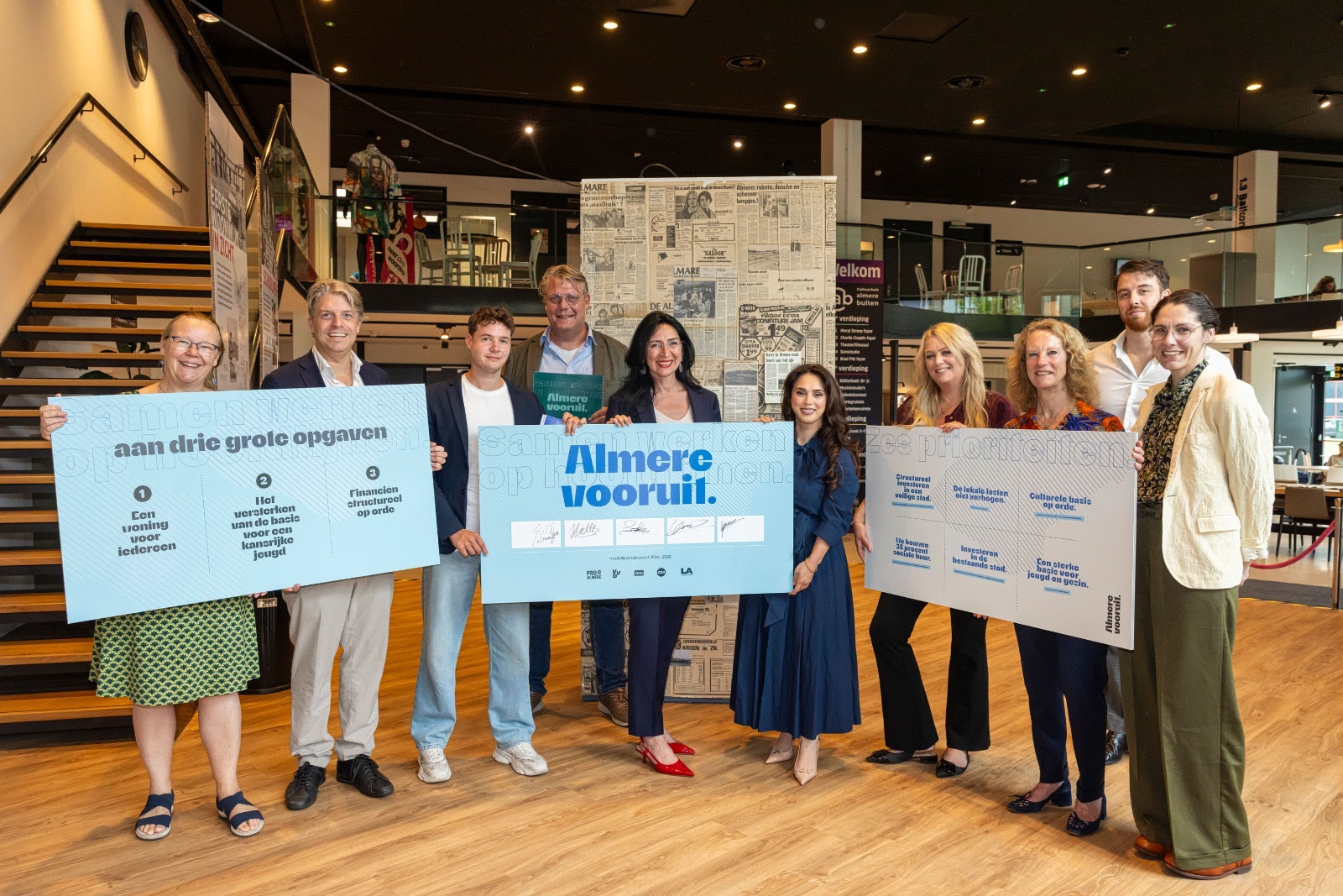 PRO, VVD, D66, CDA en Leefbaar Almere presenteren coalitieakkoord