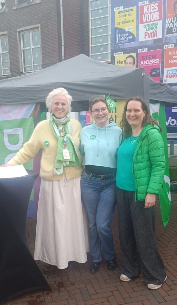 Vrouwelijke kandidaten van D66 Hengelo.