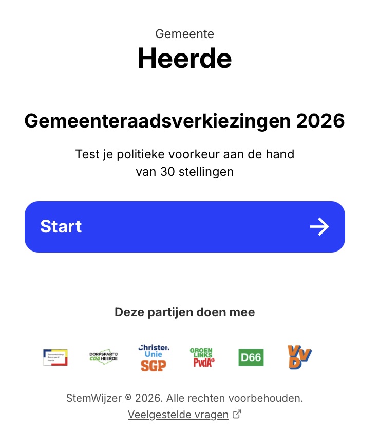 Stemwijzer screenshot