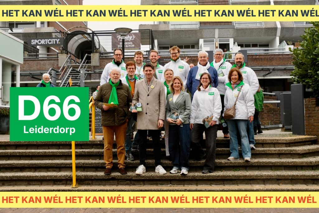 Groepsfoto met Jan Paternotte en Mieke van Ulden